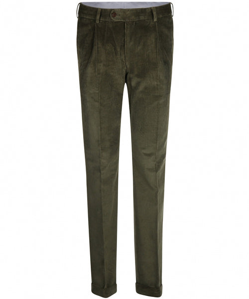 Corduroy Pantalon Brede Rib | Groen