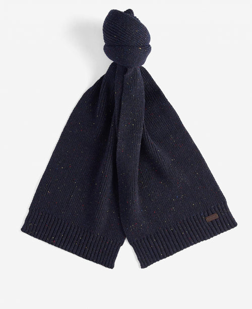 Barbour Carlton Scarf and Hat Gift Set | Navy Blue