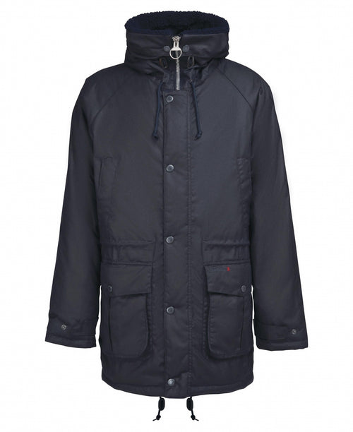 Barbour Corbridge Wax Parka Jacket | Navy Blauw