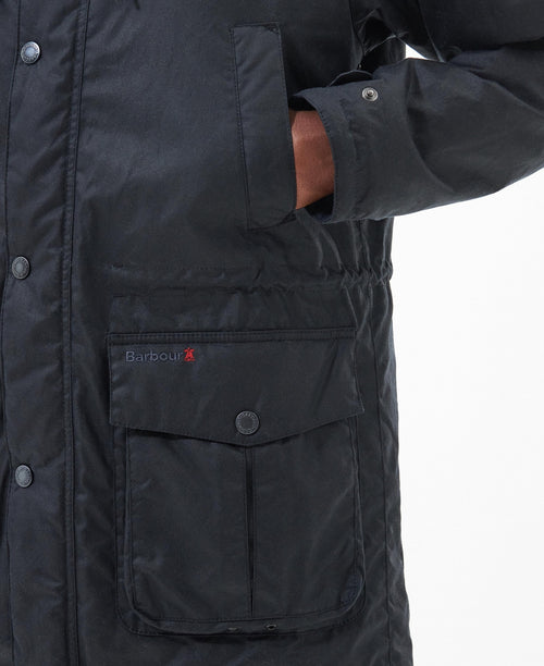 Barbour Corbridge Wax Parka Jacket | Navy Blauw