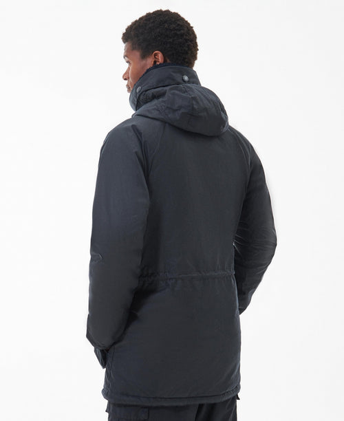 Barbour Corbridge Wax Parka Jacket | Navy Blauw