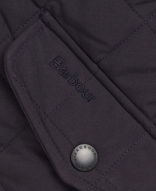 Barbour Shoveler Quilted Jas | Navy Blauw