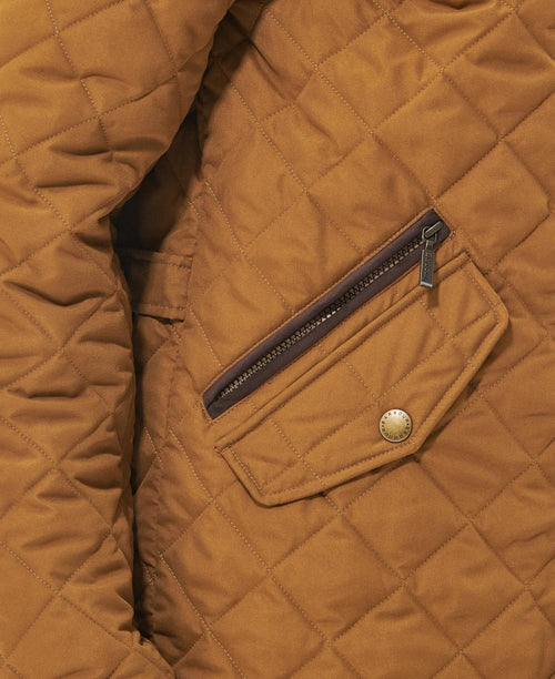 Barbour Shoveler Quilted Jas | Geel