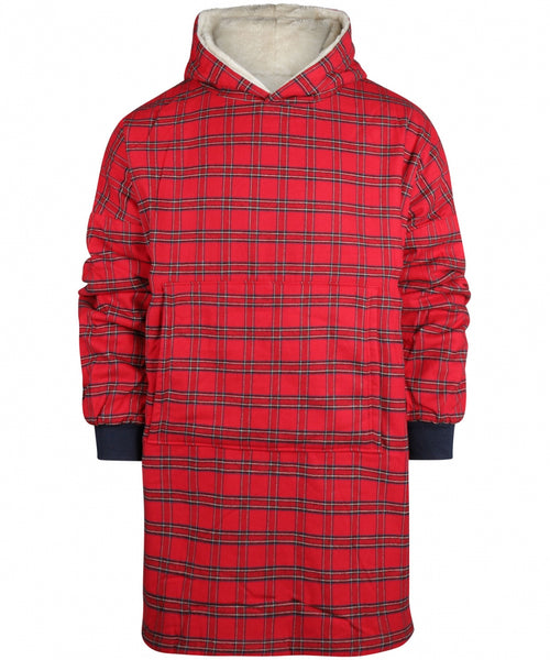 Fleece lined nightshirt | Red