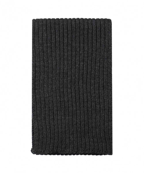 Ribbed merino sjaal | Antraciet Grijs