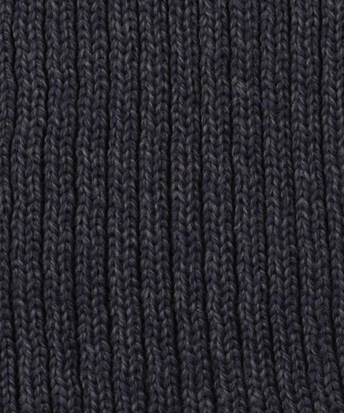 Ribbed merino sjaal | Blauw