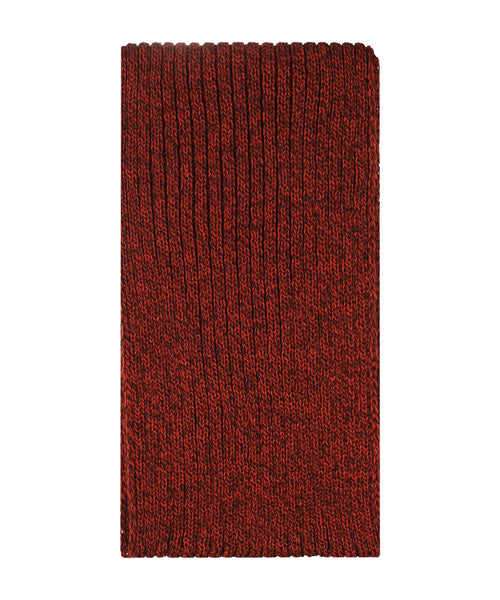 Ribbed merino sjaal | Bordeaux Rood