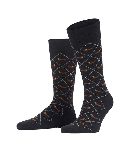 Burlington Dachshund Men's Socks | Black