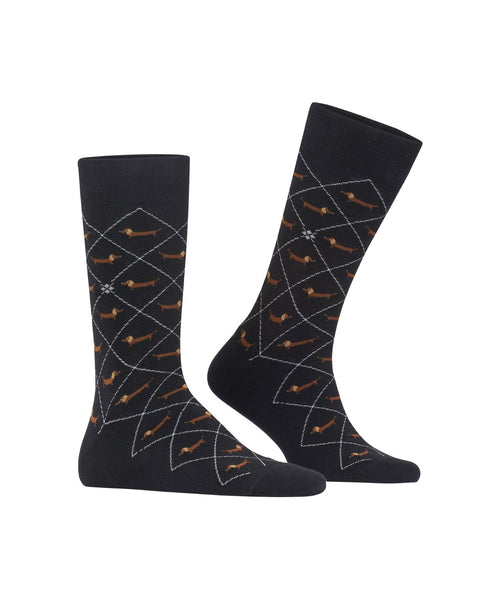 Burlington Dachshund Men's Socks | Black