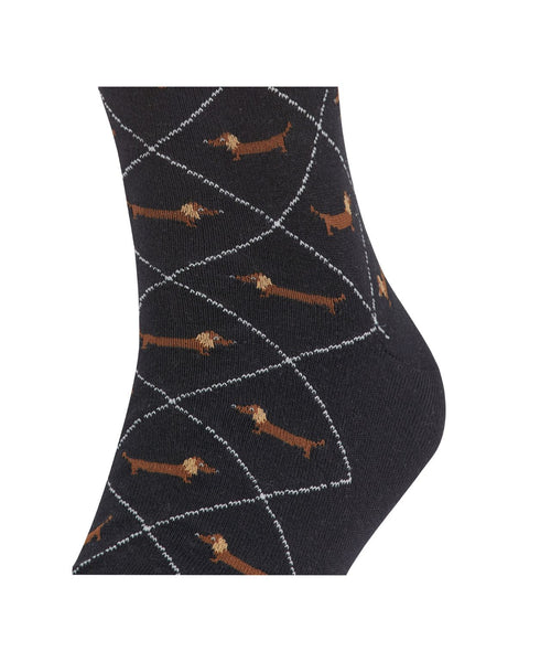 Burlington Dachshund Men's Socks | Black