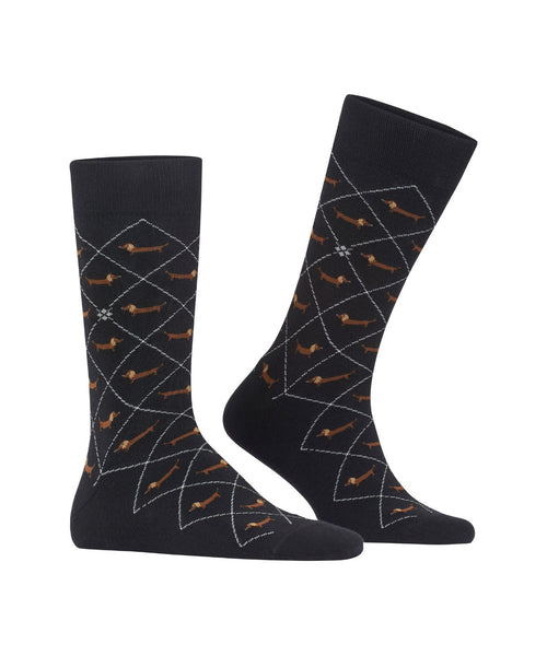 Burlington Dachshund Men's Socks | Black