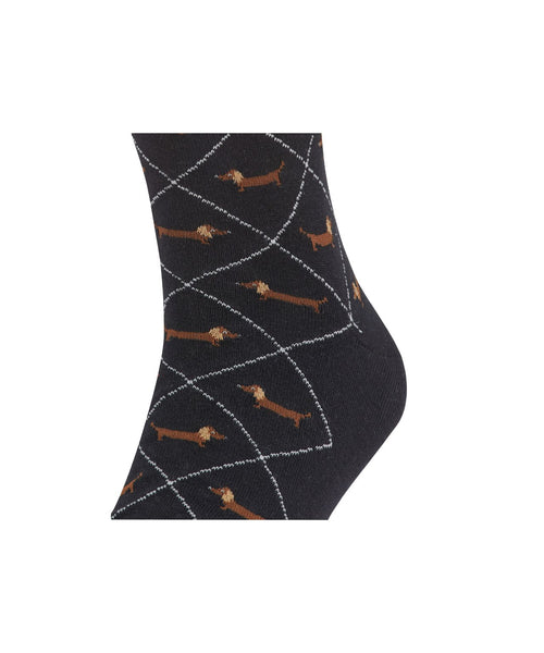 Burlington Dachshund Men's Socks | Black