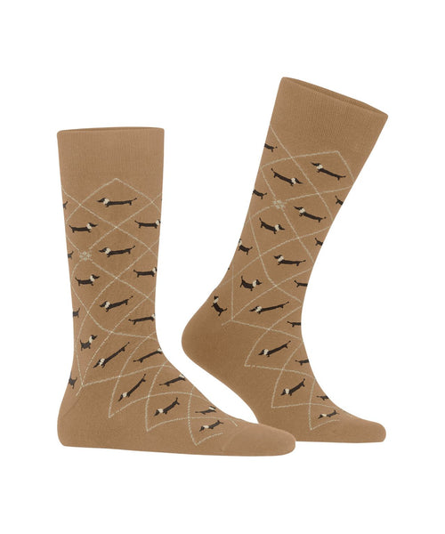 Burlington Dachshund Men's Socks | Brown