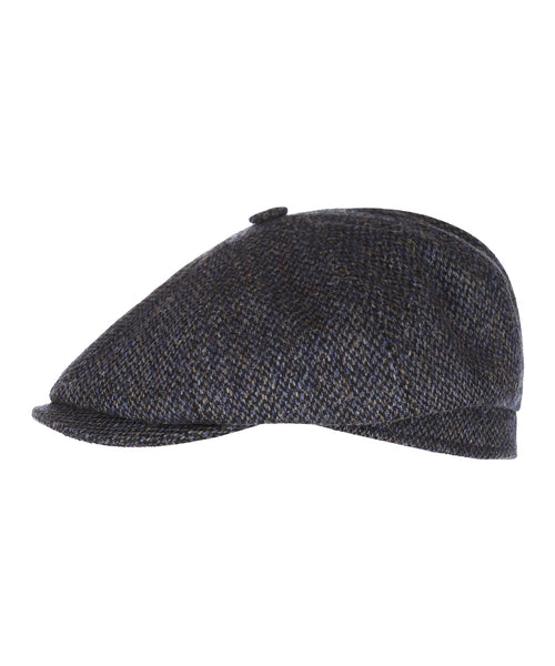 Tweed Ballon Cap | Navy Blauw