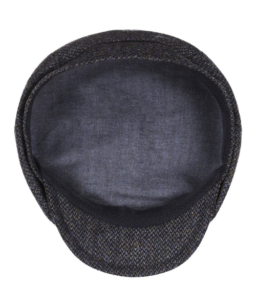 Tweed Ballon Cap | Navy Blauw