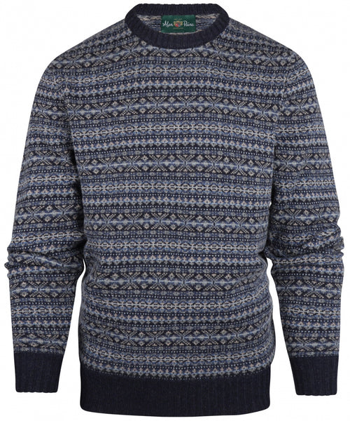 AP Ronde Hals Fairisle | Blauw