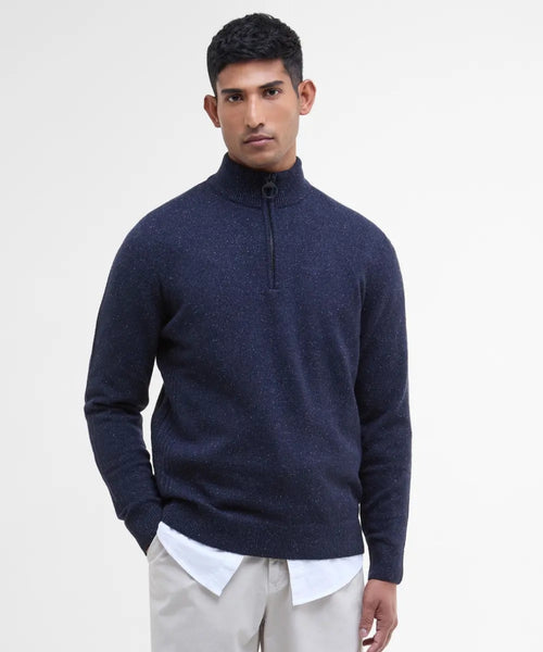 Tisbury High Zip Sweater | Navy Blue