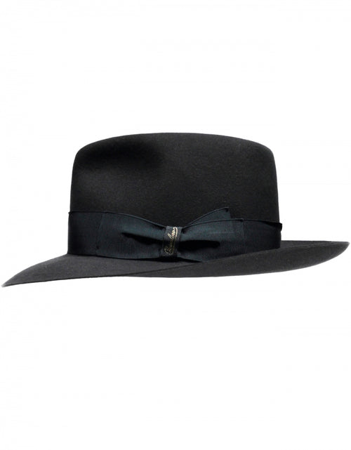 Italian Fedora Hat | Charcoal Grey