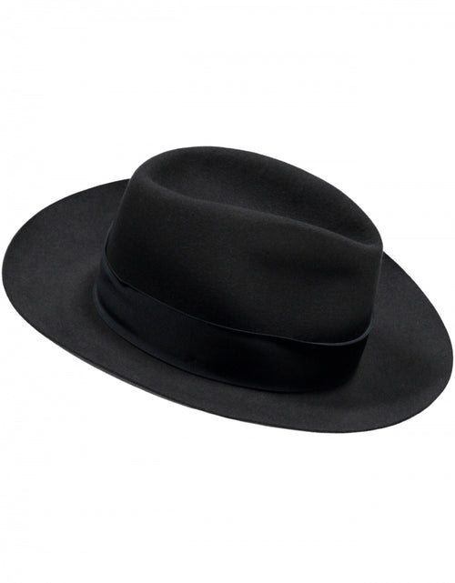 Italian Fedora Hat | Charcoal Grey