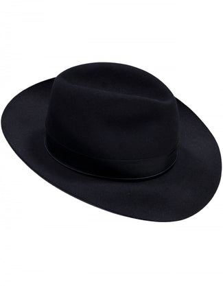 Italiaanse Fedora Hoed SQ | Navy Blauw