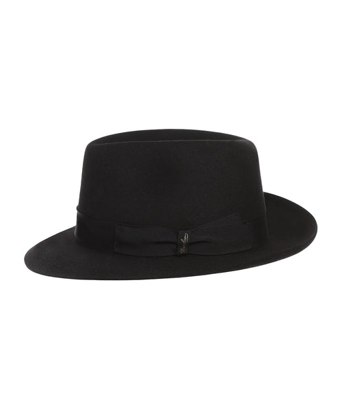 Italiaanse Fedora Hoed | Zwart