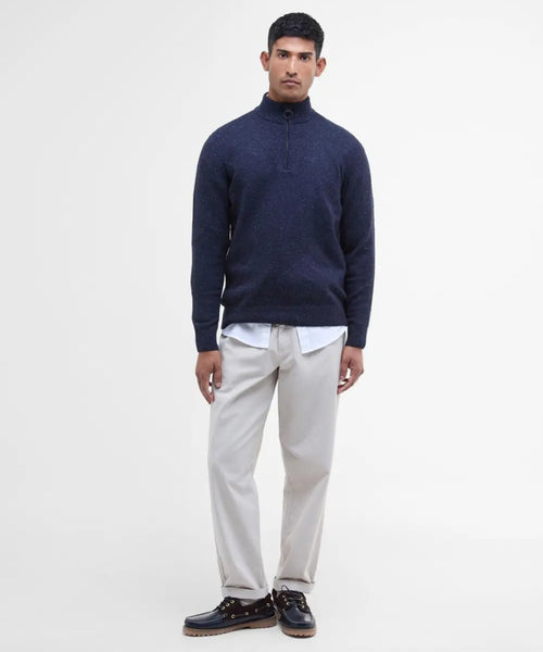 Tisbury High Zip Sweater | Navy Blue