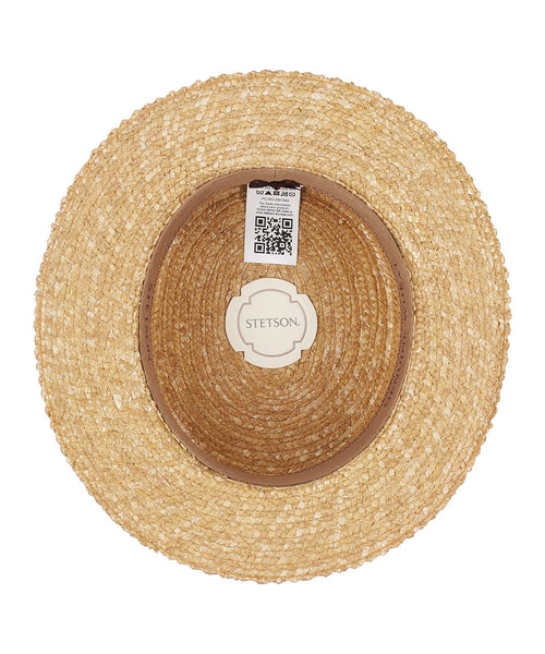 Boater Hoed Wheat | Naturel