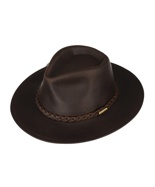 Stetson Buffalo Leather Hat | Bruin