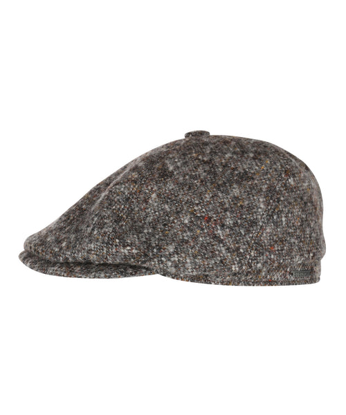 6-Panel Donegal Wool Cap | Beige/Grey