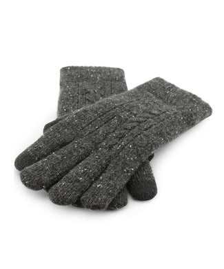 Cable Knit Glove | Antraciet Grijs