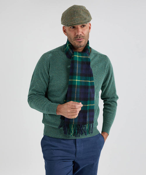 Lamswollen Sjaal Ruit | New Green and Yellow Tartan