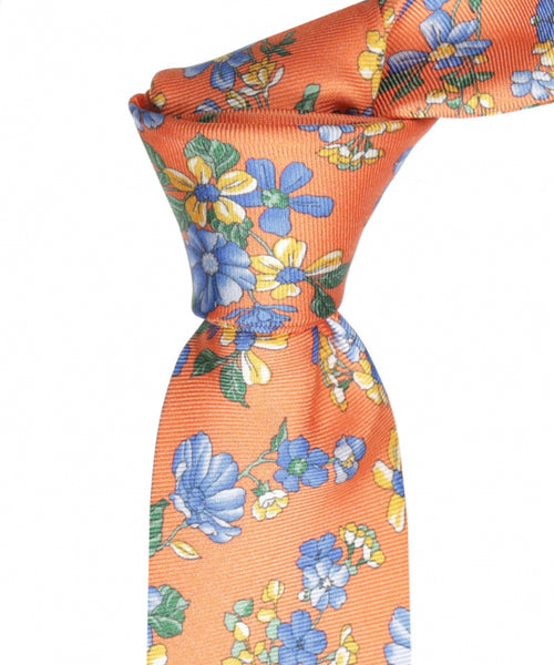 Silk Tie | Orange