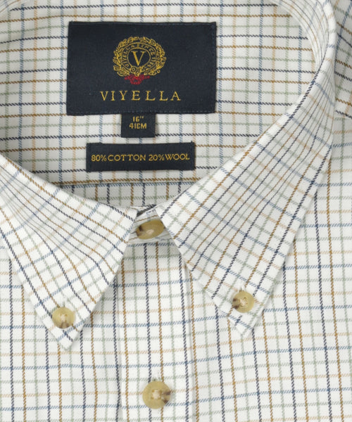 Viyella Shirt Button Down | Brown