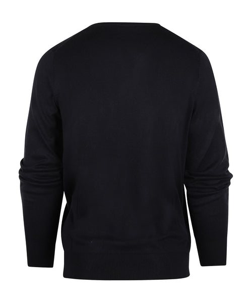 Pullover V-Hals Cotton/Cashmere | Navy Blauw