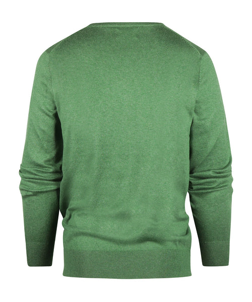 Pullover V-Hals Cotton/Cashmere | Groen