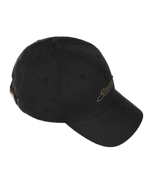 Baseball Cap Waxed Cotton WR | Black