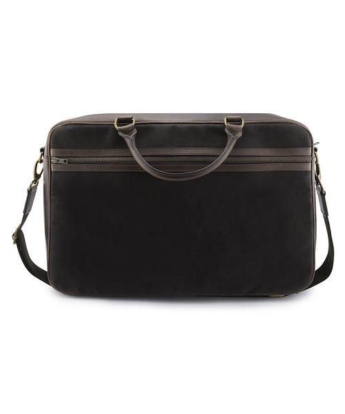 Harris Tweed Briefcase | Navy Blue