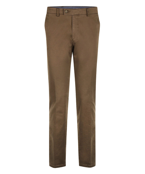 Pantalon Leeds Katoen | Bruin