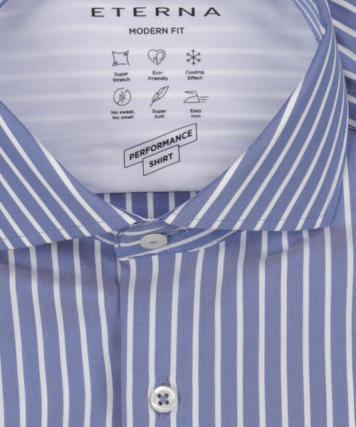 Eterna Shirt Button Down | Blauw