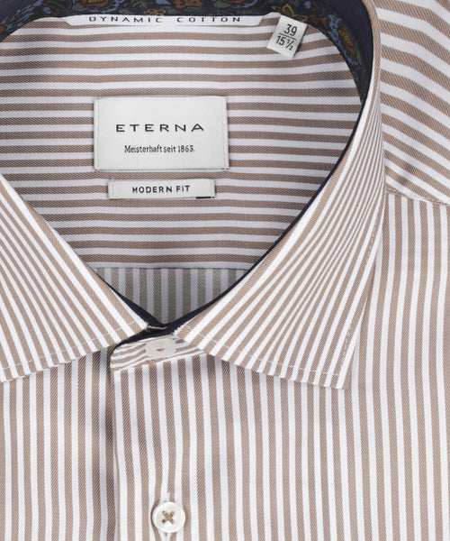 Eterna Shirt Modern Fit | Brown