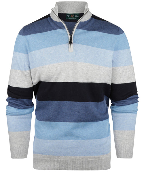 Alan Paine Streep Pullover | Blauw