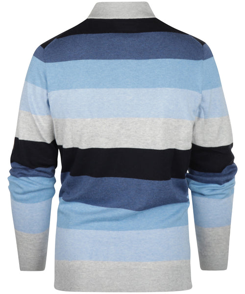 Alan Paine Streep Pullover | Blauw