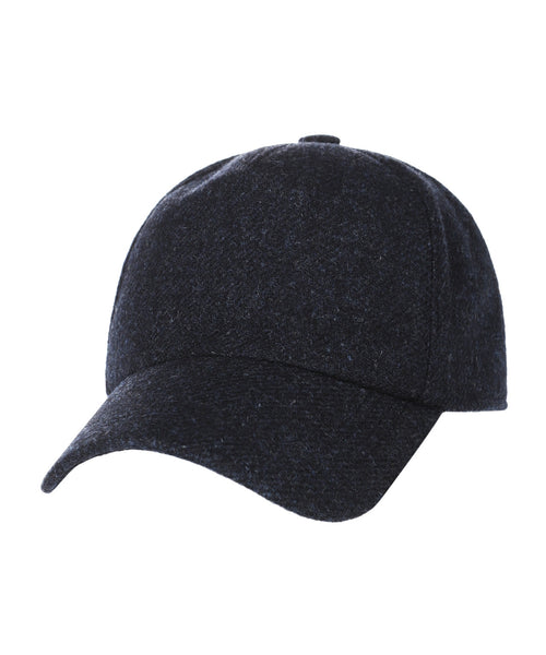 Wigens Tweed Baseball Cap | Navy Blauw