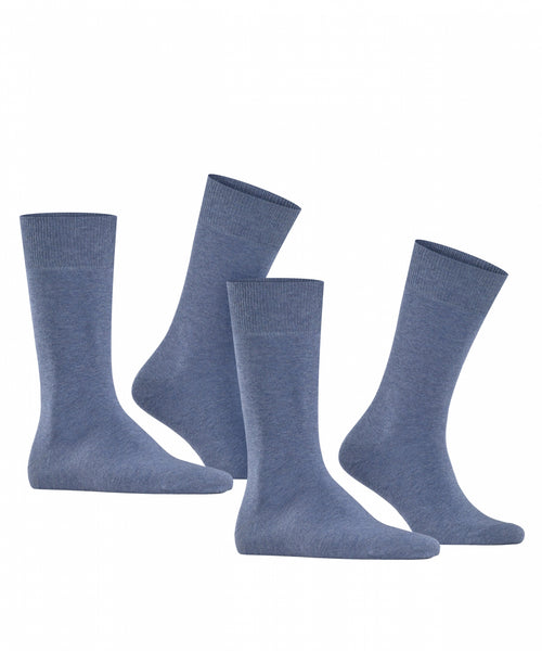 Everyday Sok Uni 2-Pack | Blauw