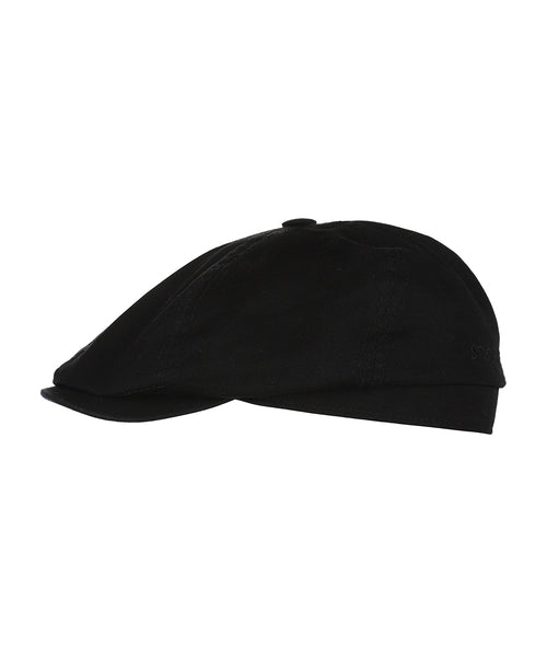 6-Panel Cap Cotton Twill | Zwart