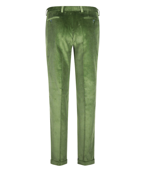 Corduroy Pantalon Brede Rib | Groen