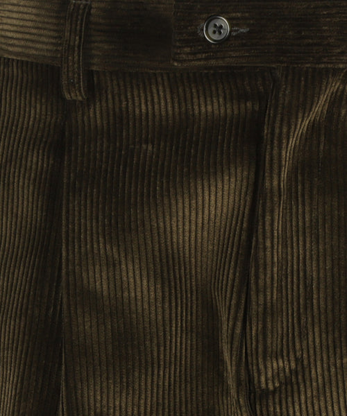 Corduroy Pantalon Brede Rib | Groen