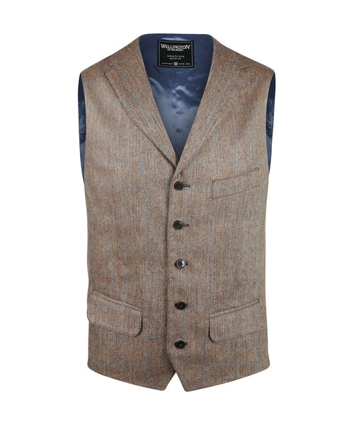 Wellington Gilet 100% Zijde | Bruin