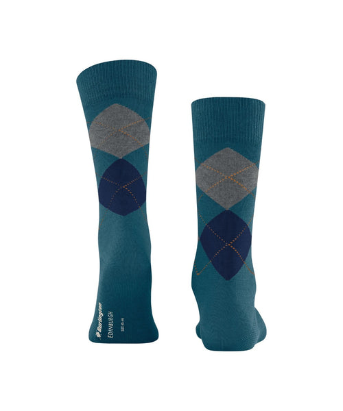 Burlington Edinburgh Heren Sokken | Blauw