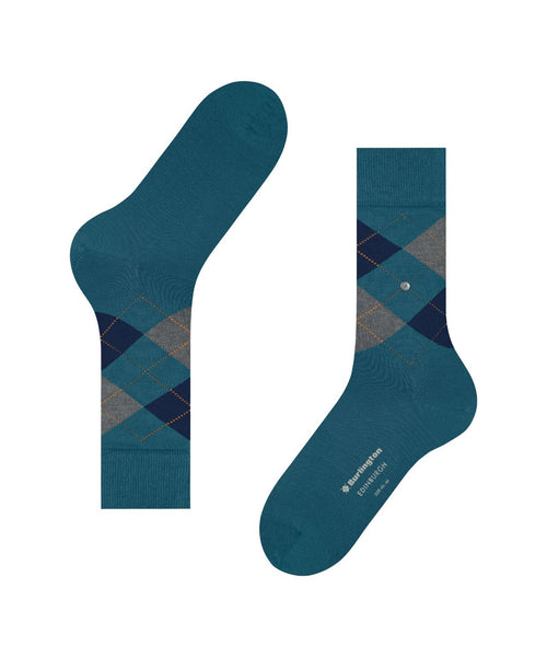 Burlington Edinburgh Heren Sokken | Blauw